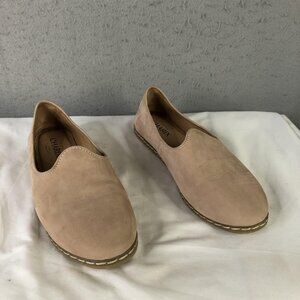 Charix Shoes Womens Size 10 41 Beige Leather Slip On Comfort Flats Made Turkey